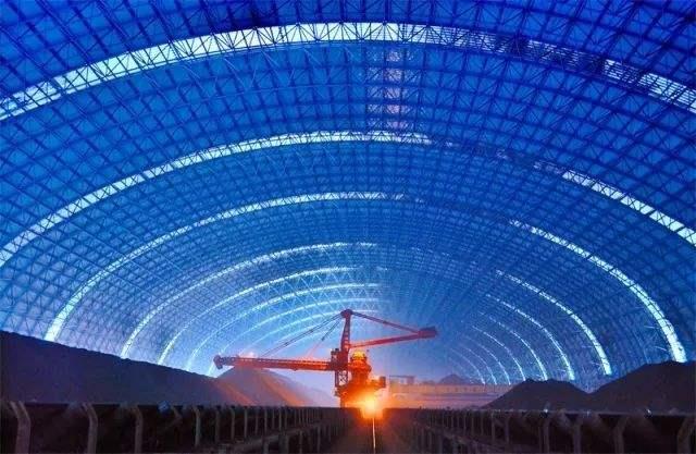 雄安新区亿优钢构工程师为您解析原料场封闭技术的特点和类型